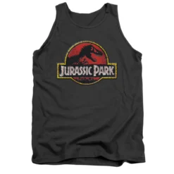 JURASSIC PARK Stone Logo Mens Tank