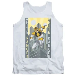 Power Rangers White Ranger Deco Mens Tank