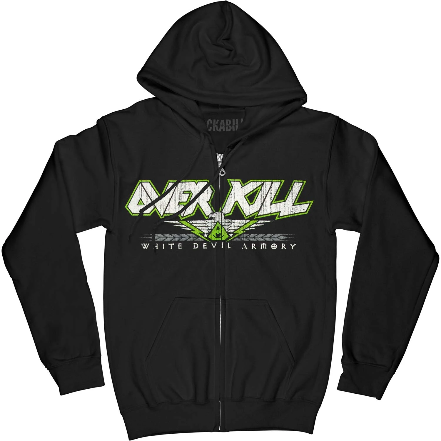 White Devil Zippered Hooded Sweatshirt 1 White Devil Zippered Hooded Sweatshirt