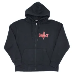 Slipknot 9 Point Star (Back Print) Zippered Hooded Sweatshirt