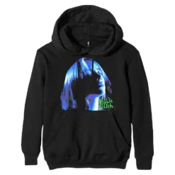 Billie Eilish Neon Shadow Blue Hooded Sweatshirt
