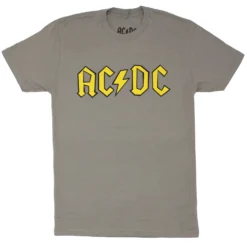 AC/DC Hand-Drawn Yellow Logo T-shirt