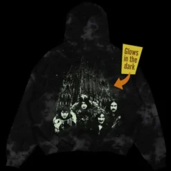 Black Sabbath Glow-In-The-Dark Cathedral (Rockabilia Exclusive) Hooded Sweatshirt -Cheap Togsique Store 447727C
